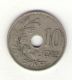 Бельгия 10 центов 1925 год