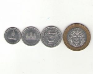 Набор 33: монеты Камбоджии (4 шт.) XF ― Антикварно-нумизматический центр "Пава" | интернет-магазин