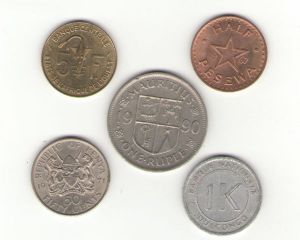 Набор 29: Монеты стран Африки (5 шт.) ― Антикварно-нумизматический центр "Пава" | интернет-магазин