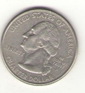 США, 25 центов 2000 год, Нью Гемпшир ― Антикварно-нумизматический центр "Пава" | интернет-магазин