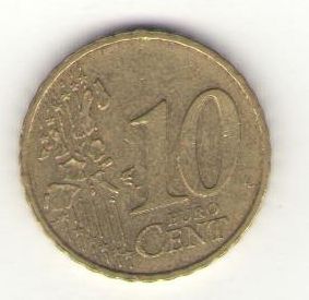 Франция,10 центов, 2002 год ― Антикварно-нумизматический центр "Пава" | интернет-магазин
