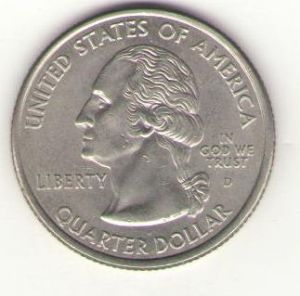 США, 25 центов 2002 год,Огайо ― Антикварно-нумизматический центр "Пава" | интернет-магазин