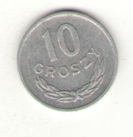 Польша 10 грошей 1966 год ― Антикварно-нумизматический центр "Пава" | интернет-магазин
