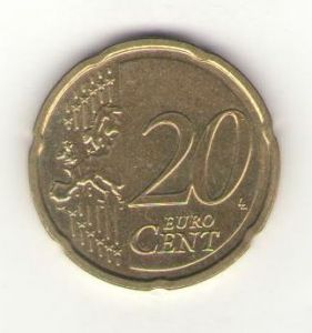 Латвия 20 евро центов 2014 год ― Антикварно-нумизматический центр "Пава" | интернет-магазин