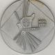Настольная медаль: Аэрофлот Коми АССР. 50 лет, алюминий  