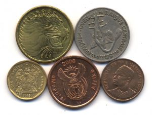 Набор 3: Монеты Африки (5 шт.) ― Антикварно-нумизматический центр "Пава" | интернет-магазин