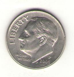 США 10 центов 2005  год ― Антикварно-нумизматический центр "Пава" | интернет-магазин