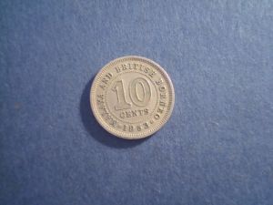 Малайя и Борнео, 10 центов 1953 ― Антикварно-нумизматический центр "Пава" | интернет-магазин