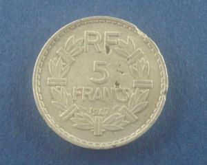 Франция, 5 франков 1947 ― Антикварно-нумизматический центр "Пава" | интернет-магазин