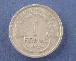 Франция, 1 франк 1947 ― Антикварно-нумизматический центр "Пава" | интернет-магазин