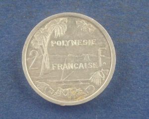 Французская Полинезия, 2 франка 1984 ― Антикварно-нумизматический центр "Пава" | интернет-магазин