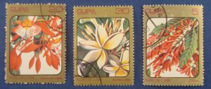 Марки, гашеные (набор 5 шт.). Куба, 1984, цветы ― Антикварно-нумизматический центр "Пава" | интернет-магазин