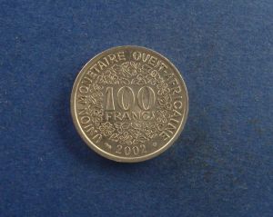 ЗАС, 100 франков 2002 ― Антикварно-нумизматический центр "Пава" | интернет-магазин