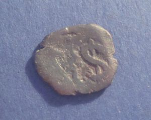 Испания, Филипп IV 8 мараведи с надчеканкой P$ 1640-е
