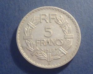 Франция, 5 франков 1946 ― Антикварно-нумизматический центр "Пава" | интернет-магазин