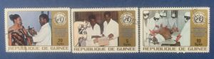 Гвинея, набор марок, 3 шт, изготовление вакциины, гашеные, в клеммташах ― Антикварно-нумизматический центр "Пава" | интернет-магазин