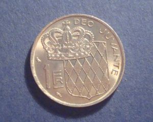 Монако, 1 франк 1974 ― Антикварно-нумизматический центр "Пава" | интернет-магазин