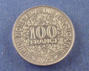 ЗАС, 100 франков 1975 ― Антикварно-нумизматический центр "Пава" | интернет-магазин