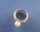 Перстень с искусственным жемчугом 835 пробы, размер 15